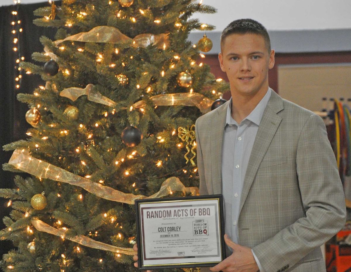 Sonny’s BBQ of Mooresville, NC, Recognize Young Man For Giving Back