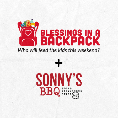 Sonny’s Raises $10,000 for Blessings in a Backpack to Help Fight Food Insecurity