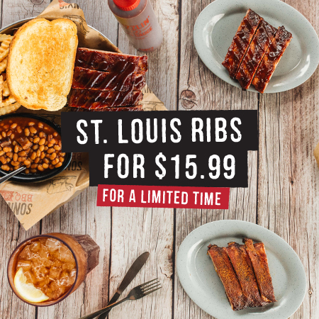 Sonny&#8217;s Serves Up Specially-Priced St. Louis Ribs for a Limited Time